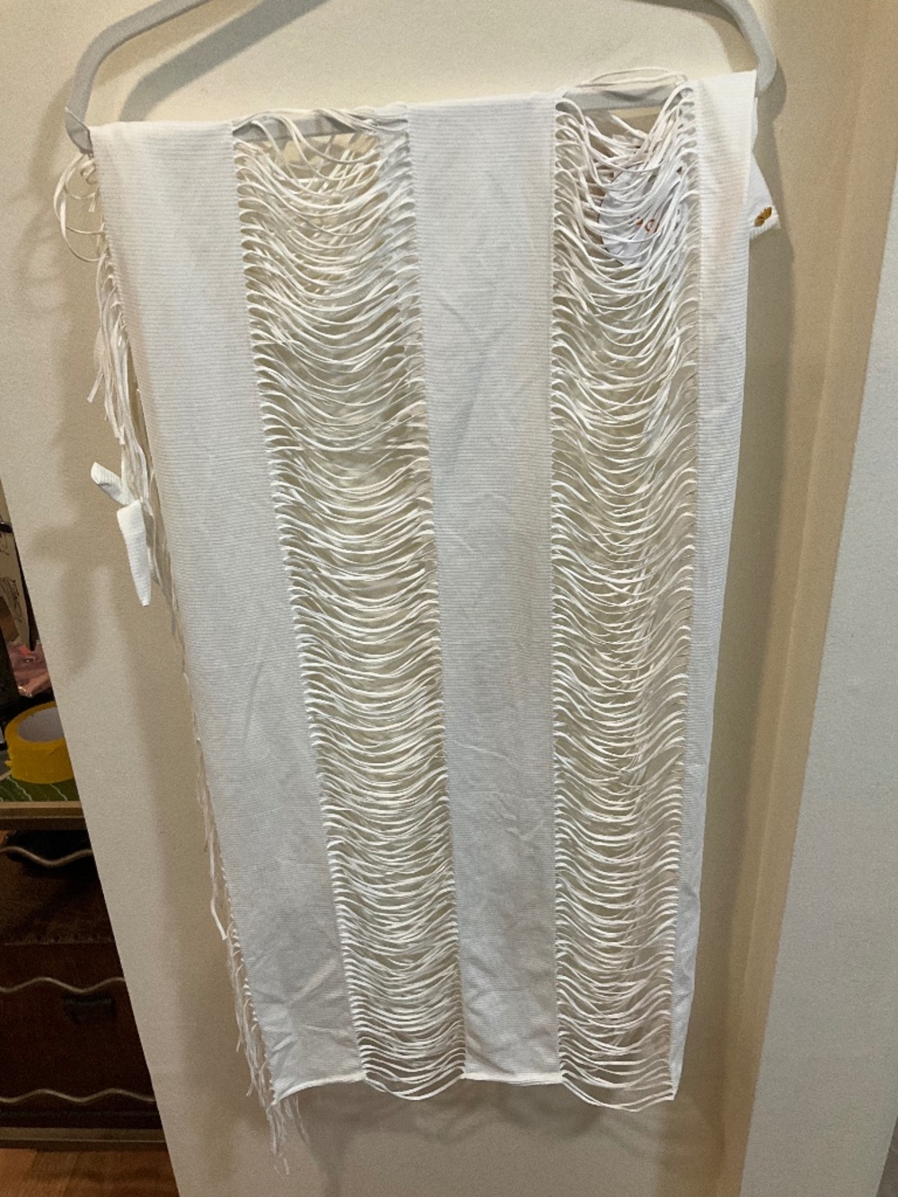 NWT PQ White Lily Monique White Sarong One Size